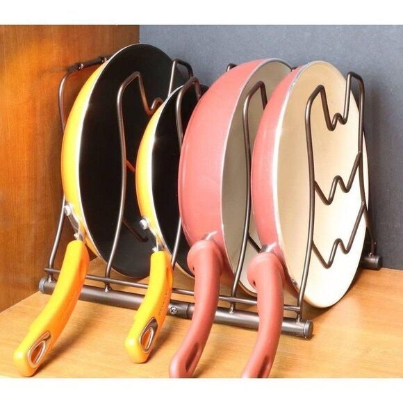 Kitchen Counter and Cabinet Pan Organizer Rack - Picture 5 of 7